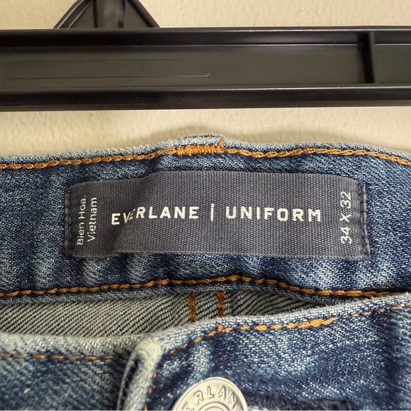 Everlane Uniform Slim Fit Distressed Jeans Size 34 x 32 - Picture 2 of 5
